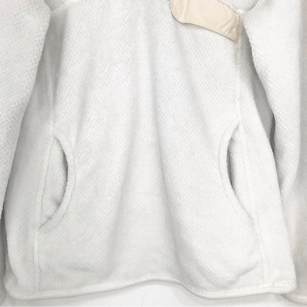Patagonia RE-TOOL White Cream Quarter Snap Fleece Polartec Performance Pullover - Picture 7 of 16